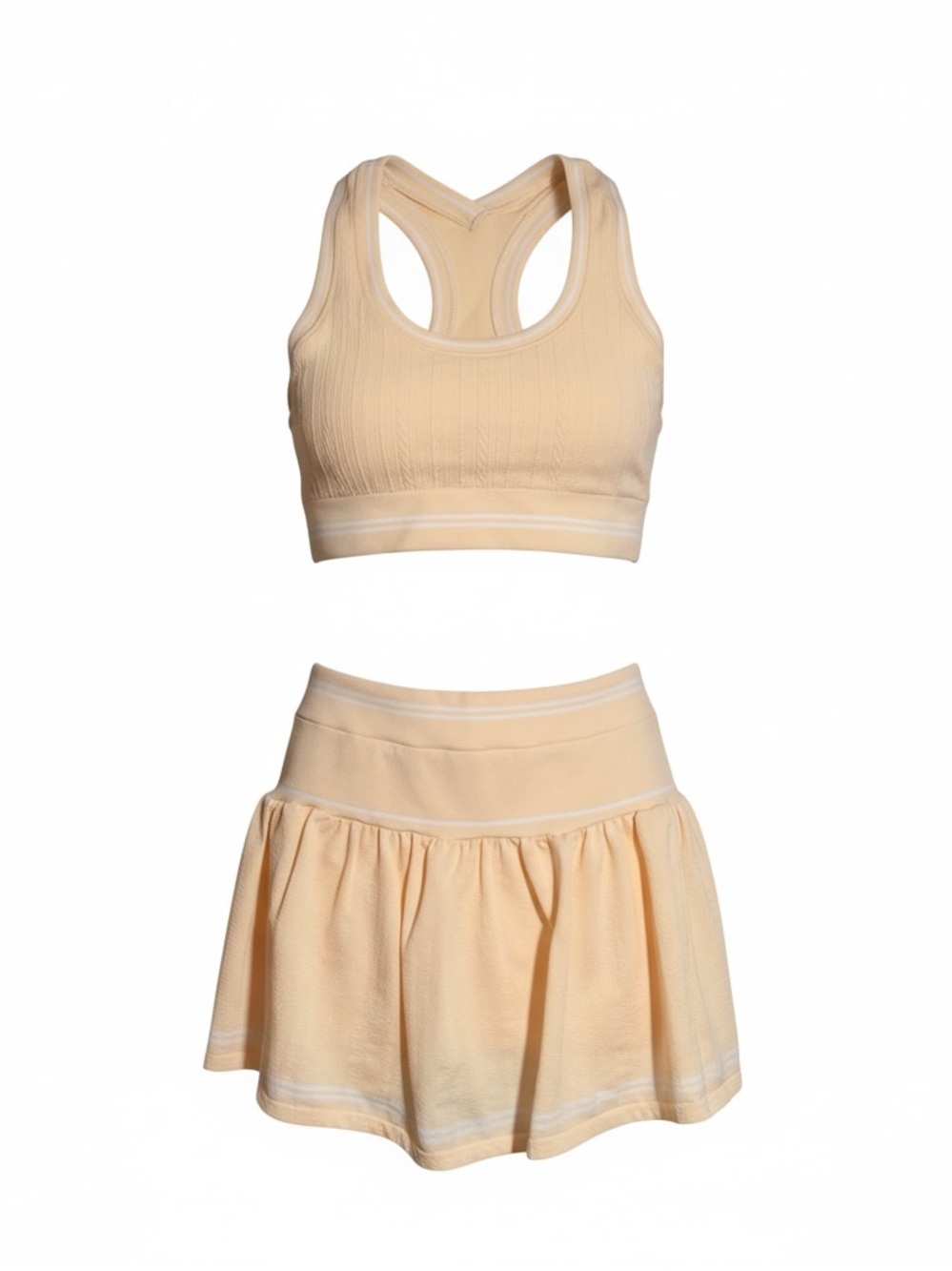 Target Peach Racerback Sports Bra and Skirt Set